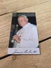 Papst Johannes Paul II -  Repro-Autogramm -ca. 10x17 (941)