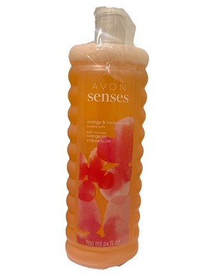 Avon Senses Orange and Honeysuckle Bubble Bath 24 oz Brand New and Sealed