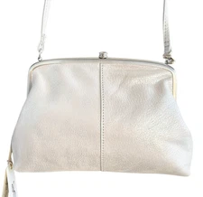 HOBO Lana Shoulder Bag For Women Snap Top Closure Gorgeous Practical Bag Silver
