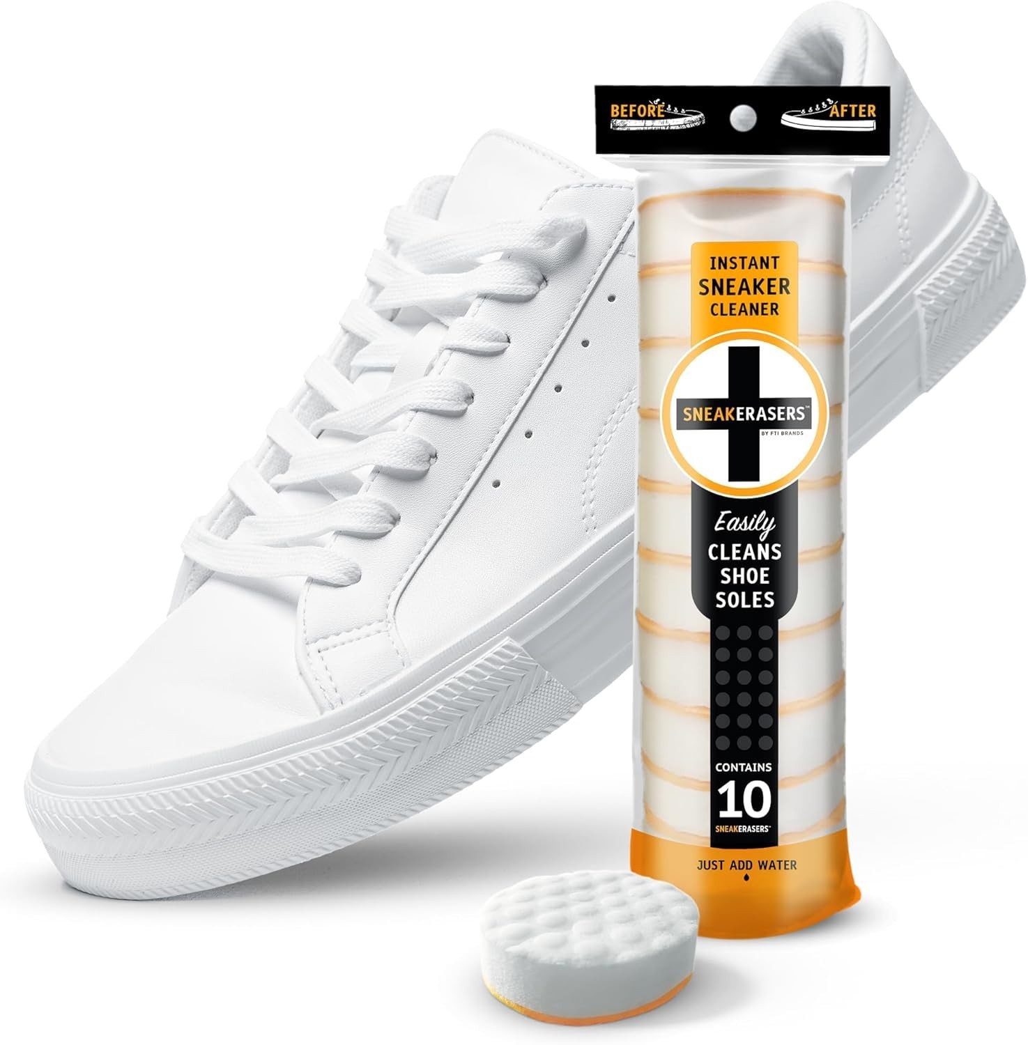 Premium Dual-Sided Shoe & Sneaker Cleaner Kit with Sponges