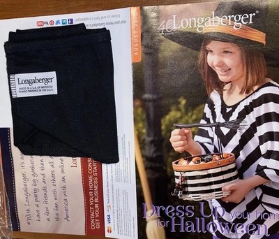 LONGABERGER 2013 Wicked Witch   Halloween   Black LINER For Your BaskeT  