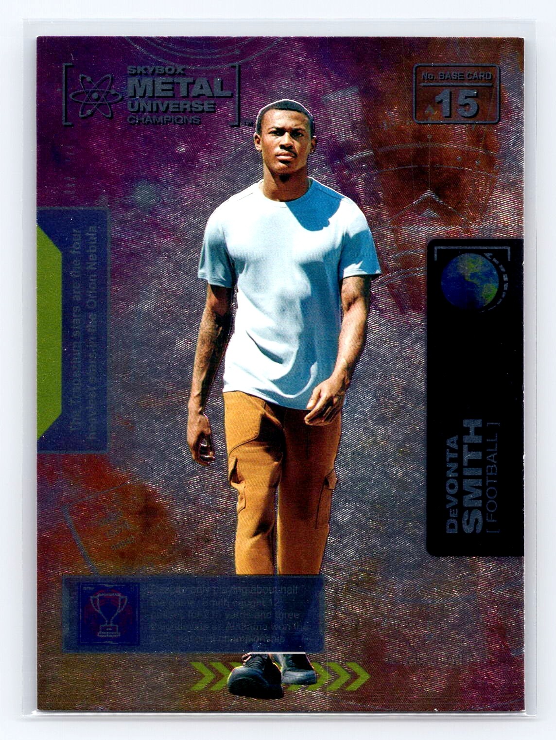 2021 SkyBox Metal Universe Champions #RB-4 DeVonta Smith 1997-98 Retro