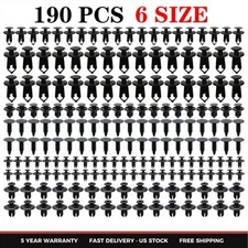 6 Size Bumper Clips Retainer Rivet Fender Trim Car Auto Push Pin Fastener Panel