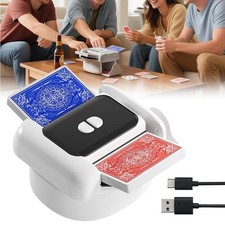 Electric Card Shuffler Automatic Shuffling Machine Rechargeable For 1-2 Decks