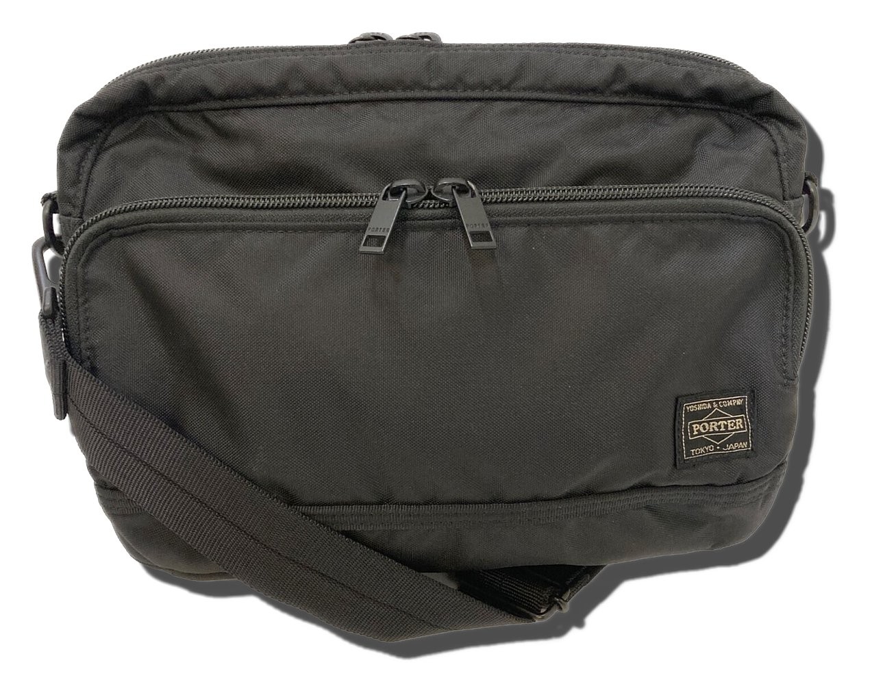 PORTER Shoulder Bag Black 689-05949 Authentic Men… - image 1