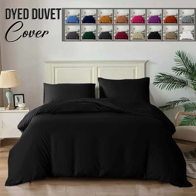 SUPREME BEDDING 3 Piece Duvet Quilt Cover Microfiber Reversible Bedding With Pillowcase All Size