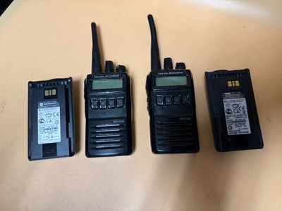 2X VERTEX STANDARD EVX-534-G7-5 Two-Way Radio EVX-531 w/Batteries