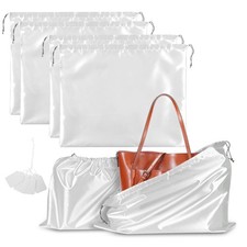 4 Pack Silk Dust Bags with Drawstring for Purses Handbags Travel Storage Pouch