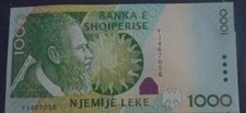 ALBANIA, P 73b, 1000 Leke , 2011 , UNC
