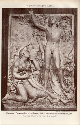 Print Apollo Playing To The The Shepherds Francois Sicard Building News 1891