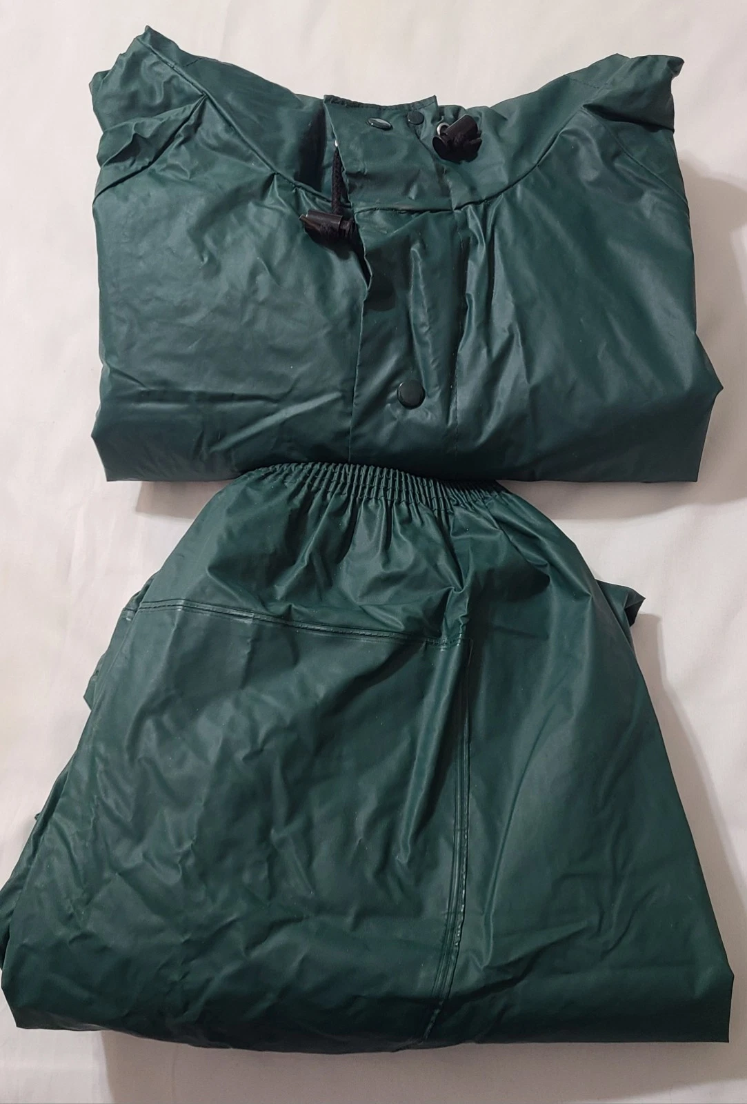 2pc Cabela’s Rain Suit Jacket Pants Set Mens Size XL Green PVC Waterproof Hooded
Opens in a new wind