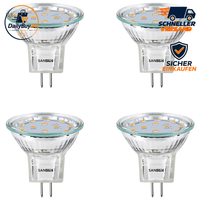 Led-Leuchtmittel 3W MR11 12V Halogen-Ersatz GU4 3000K 4 StüCk Nicht Dimmbar