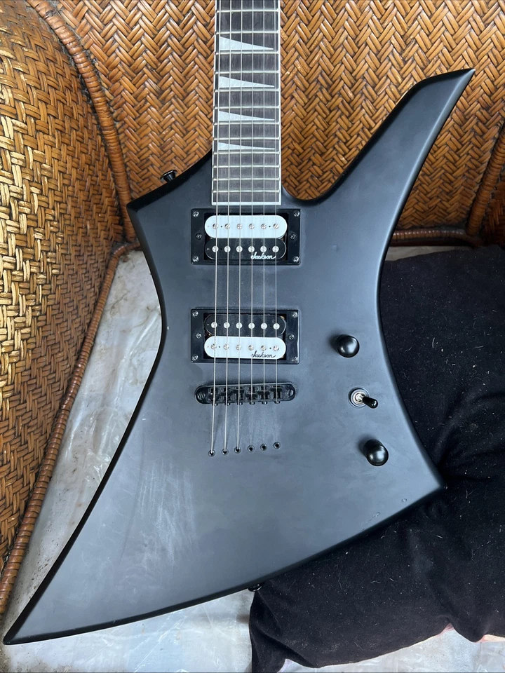 Jackson Kelly Satin Electric Guitar Black With Zebra Stripe Jackson Humbuckers - Image 3 of 4