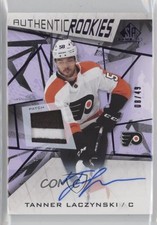 2021 Upper Deck SP Game Used Purple Memorabilia 8/49 Tanner Laczynski Auto 4g7