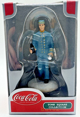 Coca-Cola Bellhop Doorman Figure Town Square NIB Christmas Village Hotel