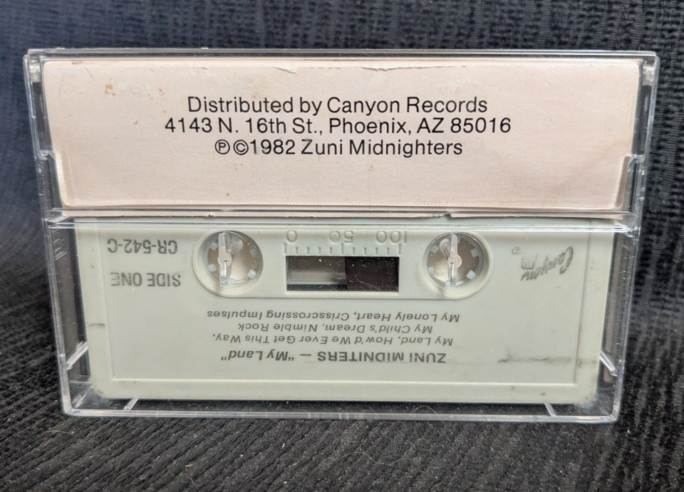 Zuni Midniters My Land Cassette 1982 New Mexico Native American Rock Midnighters Foto 2 de 4