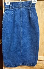 Calvin Klein Sport Denim Skirt sz 4 100 Cotton VTG