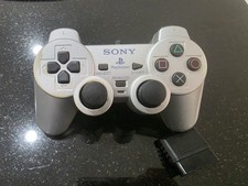 Genuine Oem Sony PS2 Dualshock 2 Controller Silver Playstation 2 Tested Read B