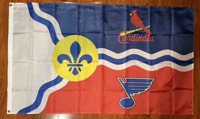 #ad St. Louis Cardinals Blues Flag 3x5 ft Saint St Banner Fan Gift Decor $17.95