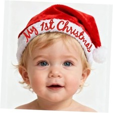 Tbay Christmas Baby Santa Hat, My 1st Christmas Baby Hats One Year Old Newborn