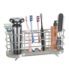 Wall Mount Toothbrush Holder for Shower Stainless Steel Toothbrush Stand, Sel...