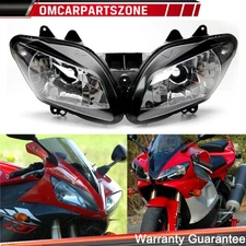 Clear Headlight Head Lamp Housing Assembly Fit For Yamaha YZF-R1 YZFR1 2002-2003