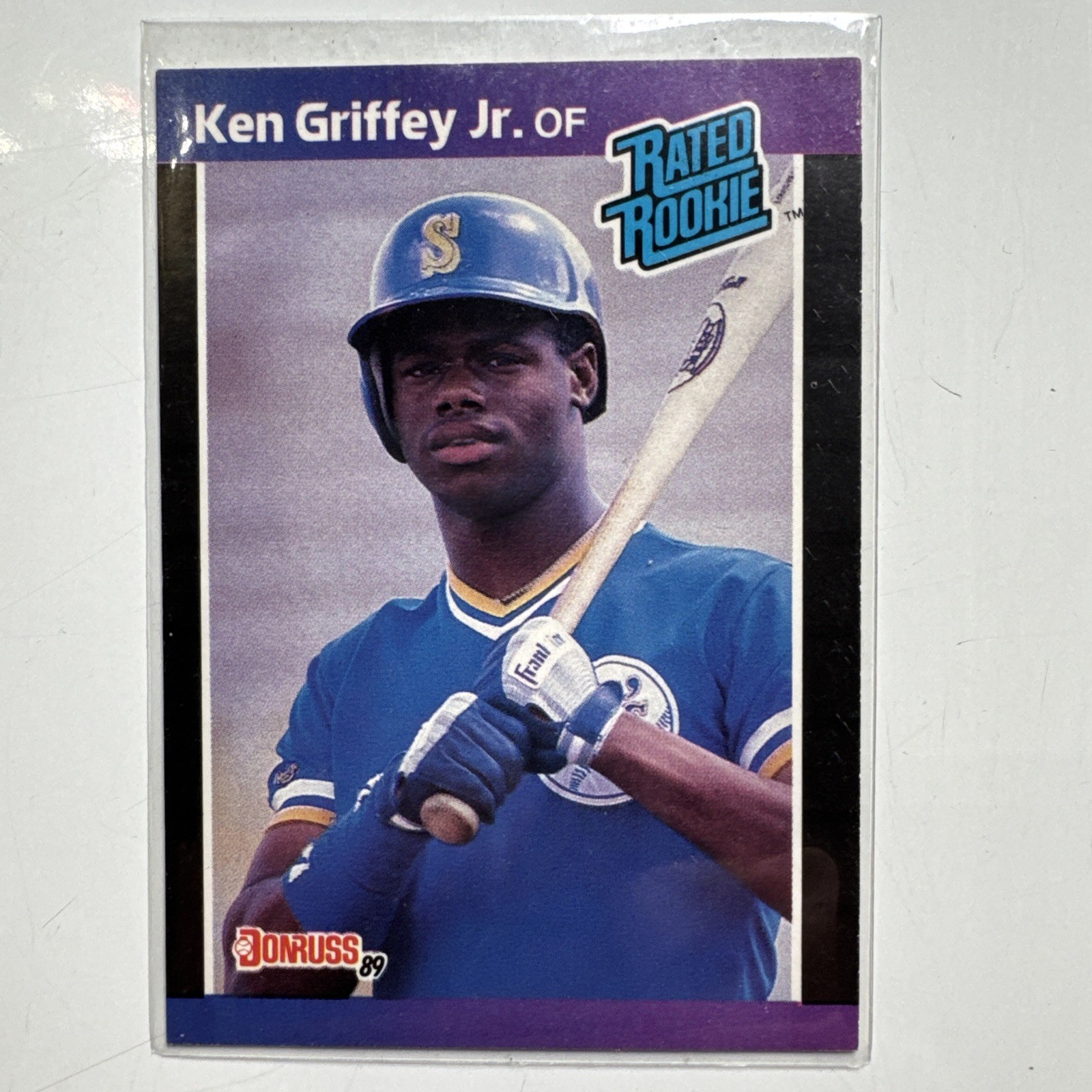 1989 Donruss - Rated Rookie Ken Griffey Jr #33 *Denotes* on Back (RC)