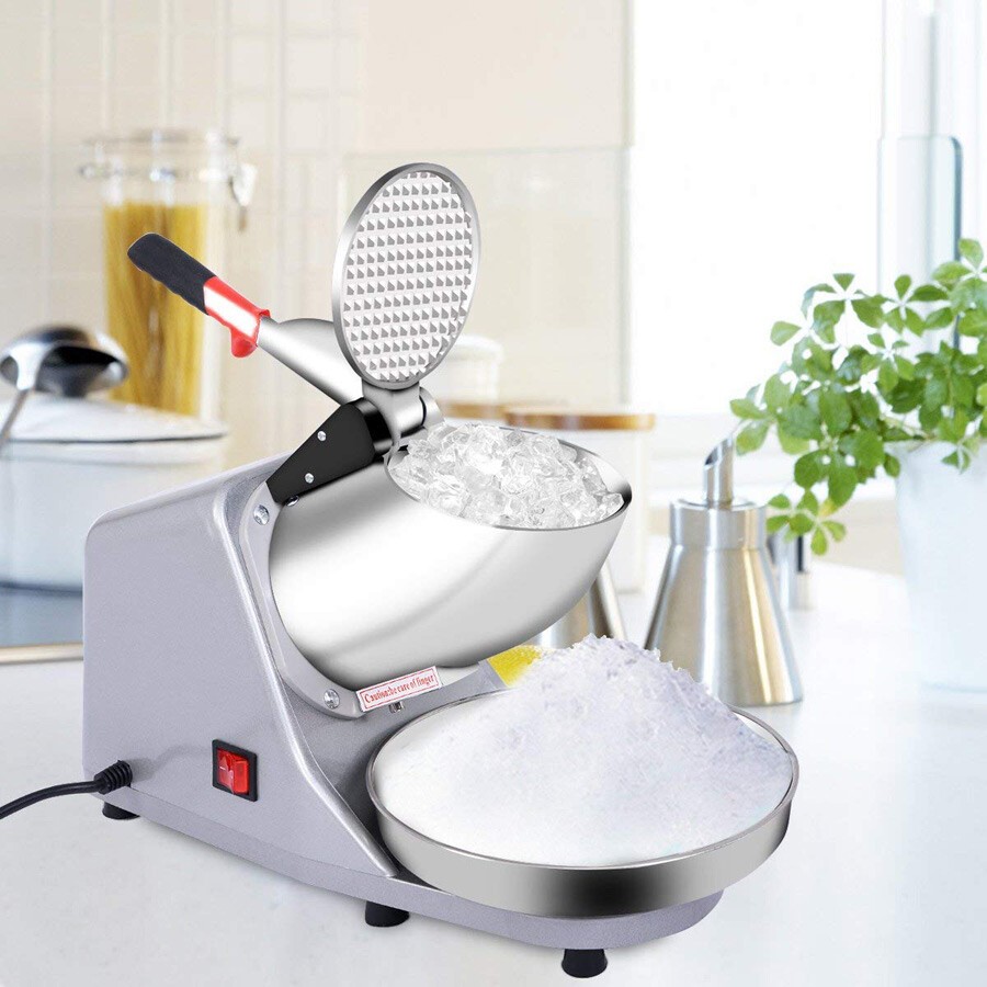 220V Commercial Electric Ice Crusher Shaver Machine Snow Cone Maker 85kg/h