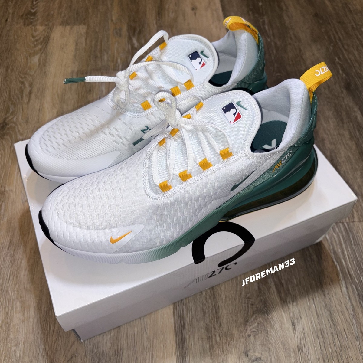 Nike Boston Red Sox 2025 City Connect Air Max 270 Shoes Green Monster Men's  6-15