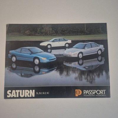 1991 Saturn SL,SL1,SL2,SC Original Sales Brochure
