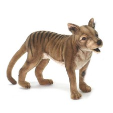 Hansa Tasmanian Tiger Plush Soft Cuddly Realistic Handmade Stuffed Animal Toy