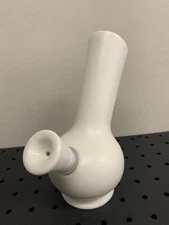 New Ceramic White Water Pipe/bing. Modern contemporary  Design. Tabaco Hemp