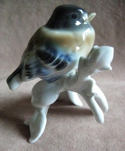 Gerald Porcelain, Bavaria Germany - Bisk Porcelain Bird Figurine - Pristine L@@K