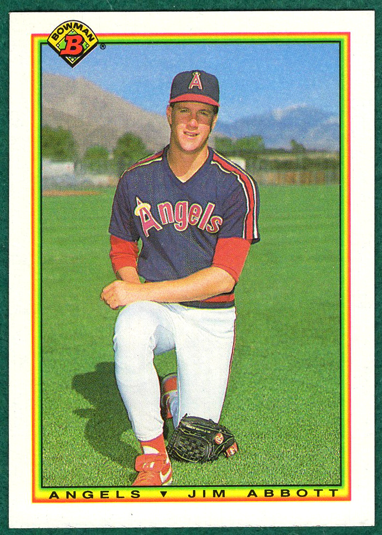 Jim Abbott - 1990 Bowman #288 - California Angels Baseball Card