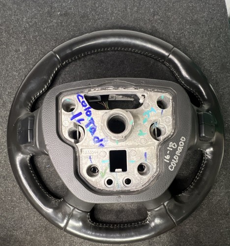 2016 2017 2018 CHEVROLET COLORADO STEERING WHEEL BLACK w/ CONTROLS 23376211 - Picture 6 of 7