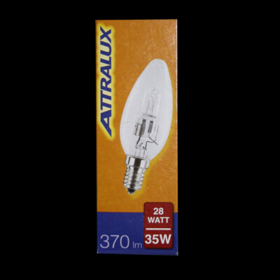 6 x ATTRALUX  Halogen Kerze 28W= 35W E14 klar warmweiß 2700K dimmbar Kerzenbirne