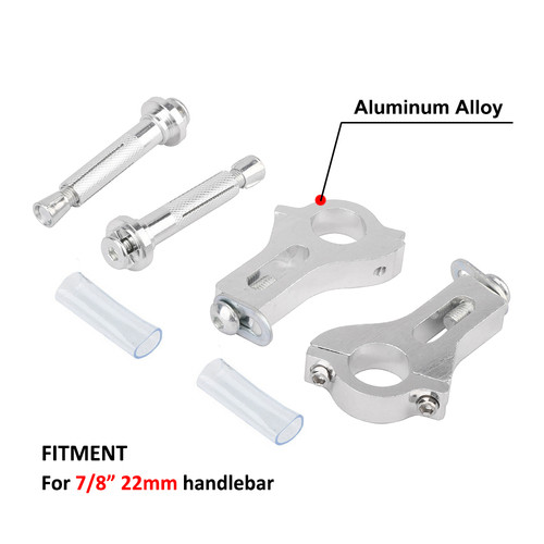 28mm 1 1//8 Wide Oversized Fat Bars HandleBar Brush Hand Guards Handguards Clamp Mounting Hardware Kit