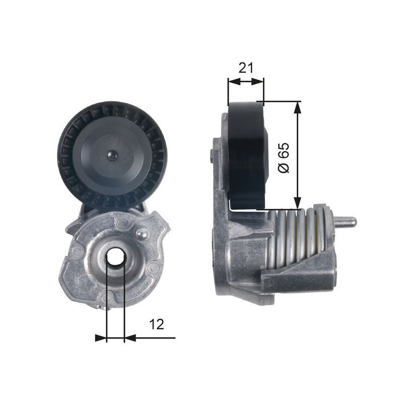 Aux Belt Tensioner fits VOLVO C30 533 2.0D 10 to 12 Drive V-Ribbed Gates Quality - Image 21