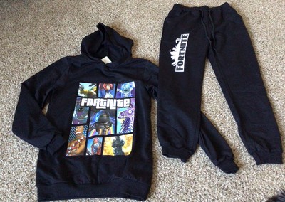 Fortnite Hoodie Jogger Set Teens XS New 