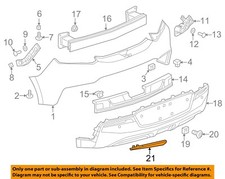 GM OEM 14-19 SS,Volt Rear Bumper Bumper Components-Reflector 84132625