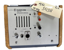 Clear-Com KB-111A Intercom Speaker Station 1038 One THS