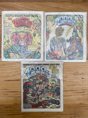 2000AD 3 x Prog Bundle: 517 - 519 all Judge Dredd issues