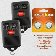 Replacement for Ford Mercury Keyless Entry Remote Car Key Fob 3btn Pair