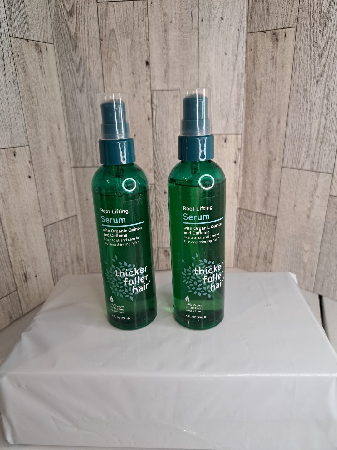 2 Thicker Fuller Hair Organic Root Lifting Serum for Thinning & Thin