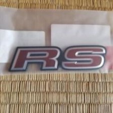 Honda FIT JAZZ " RS " RED EMBLEM Badge 75731-T5B-003 Genuine OEM JDM NEW Japan