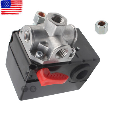 #ad Z D26612 for PORTER CABLE AIR COMPRESSOR PRESSURE SWITCH W UNLOADER VALVEamp;LEVER $30.59