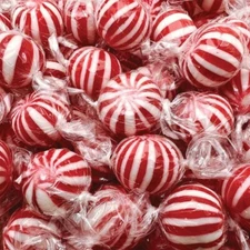 Funtasty Peppermint Jumbo Mint Balls Classic Hard Candy Bulk 2 Pounds