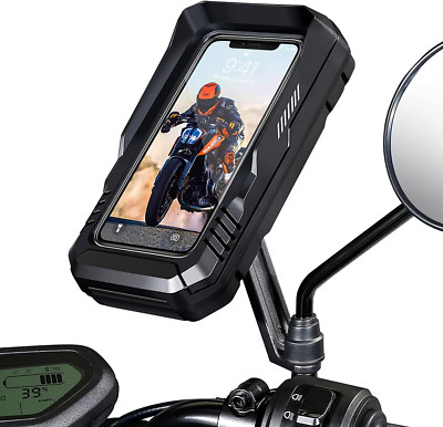 SUPPORTO PER BICI MOTO PORTA CELLULARE CUSTODIA IMPERMEABILE SMARTPHONE BORSA eB