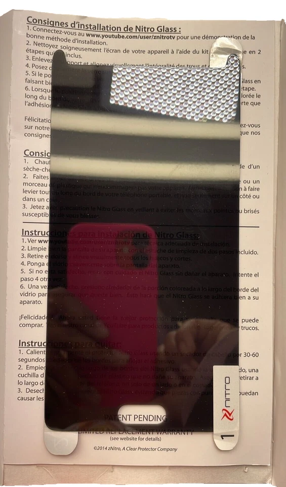 ZNitro Tempered Glass Screen Protector for Samsung Galaxy Note 4 (Privacy) - Image 4 of 4