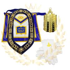 Masonic Regalia Blue Lodge Chaplain Hand Embroidered Premium Quality Package